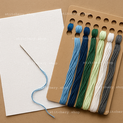 DIY Counted Cross Stitch Kit "Forest Couple"