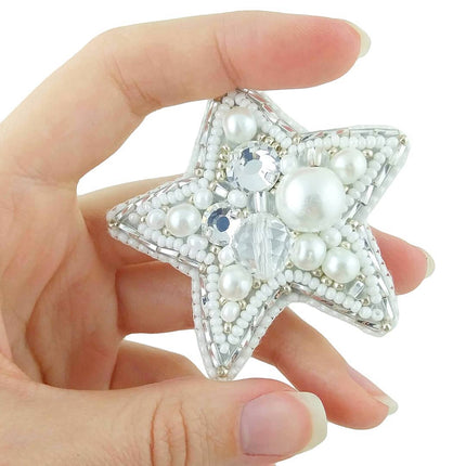 Beadwork kit for creating broоch "Star"