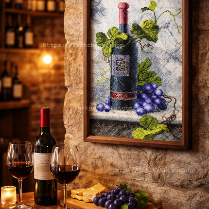DIY Counted Cross Stitch Kit "Ruby Mood"