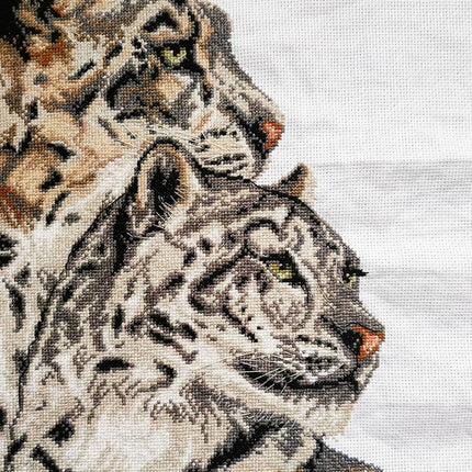 DIY Counted Cross Stitch Kit "Two panthers"