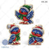 Christmas Bead Embroidery Kit "Winter birds" Set 3 pcs Christmas tree toys