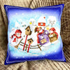 DIY Bead embroidery cushion cover kit "Snowmen"