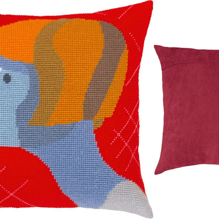 Needlepoint Pillow Kit "Astonishment"