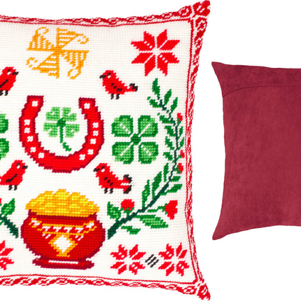 Needlepoint Pillow Kit "Talisman for Wealth and Good Luck"