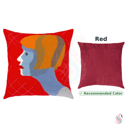 Needlepoint Pillow Kit "Astonishment"