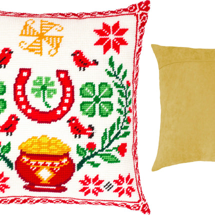 Needlepoint Pillow Kit "Talisman for Wealth and Good Luck"