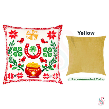 Needlepoint Pillow Kit "Talisman for Wealth and Good Luck"