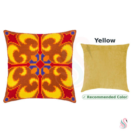 Cross Stitch Pillow Kit "Spiced Honey"
