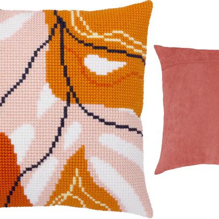 Cross Stitch Pillow Kit "Tropics modern"