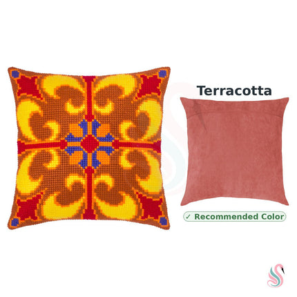 Cross Stitch Pillow Kit "Spiced Honey"