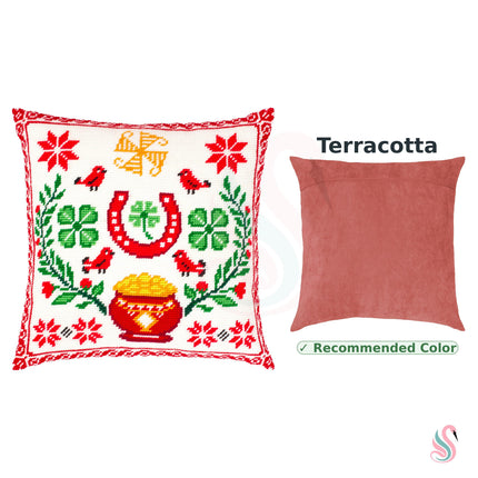 Needlepoint Pillow Kit "Talisman for Wealth and Good Luck"