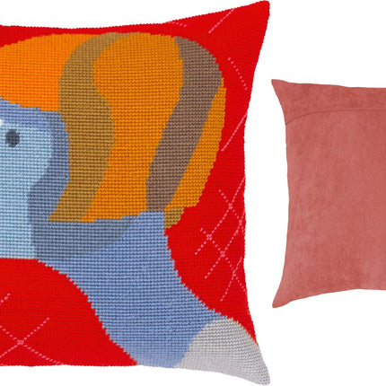 Needlepoint Pillow Kit "Astonishment"