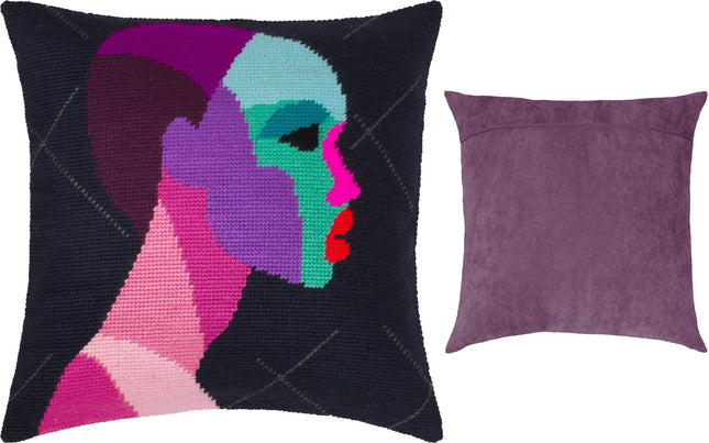 Needlepoint Pillow Kit "Mysteriousness"