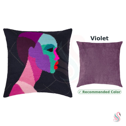 Needlepoint Pillow Kit "Mysteriousness"