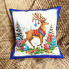 DIY Bead embroidery cushion cover kit "Christmas Reindeer"