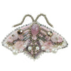 Beadwork kit for creating broоch "Lilac butterfly"