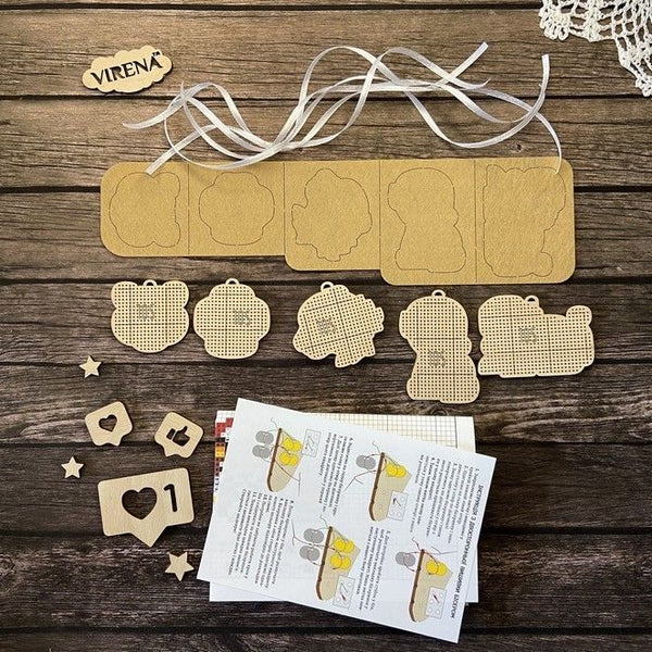 Christmas Bead Embroidery Kit Christmas toys 