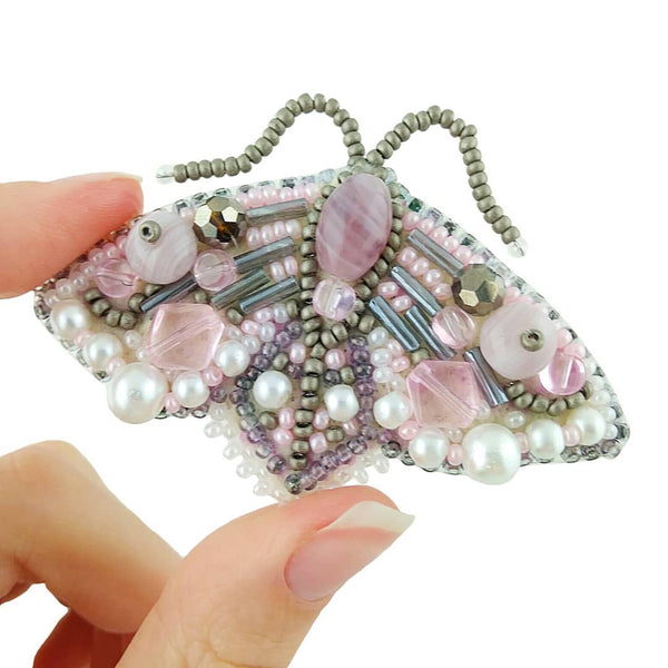 Beadwork kit for creating broоch 