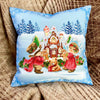 DIY Bead embroidery cushion cover kit "Christmas. Children"