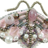 Beadwork kit for creating broоch "Lilac butterfly"