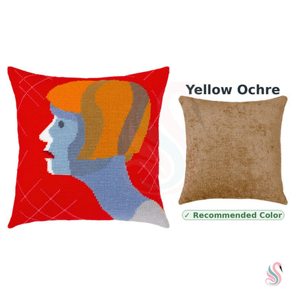 Needlepoint Pillow Kit "Astonishment"
