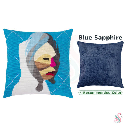 Needlepoint Pillow Kit "Strength"