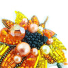 Beadwork kit for creating broоch "Sunflower"