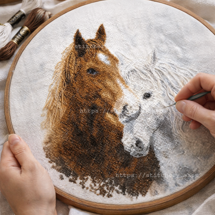 DIY Counted Cross Stitch Kit "Long-awaited meeting"