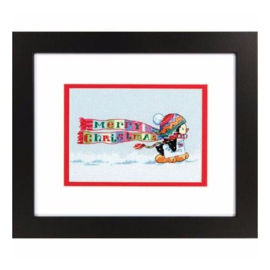 DIY "Christmas Penguin" 7.0"x5.0"