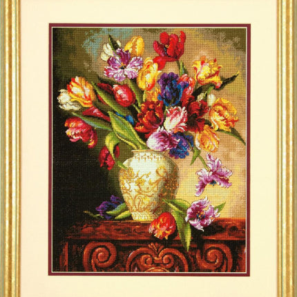 DIY "Parrot Tulips" 12.0"x15.0"