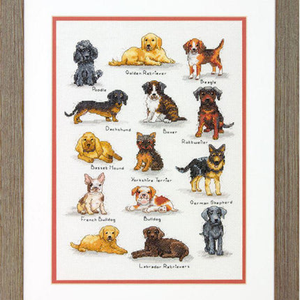 DIY "Dog Sampler" 10.0"x14.0"