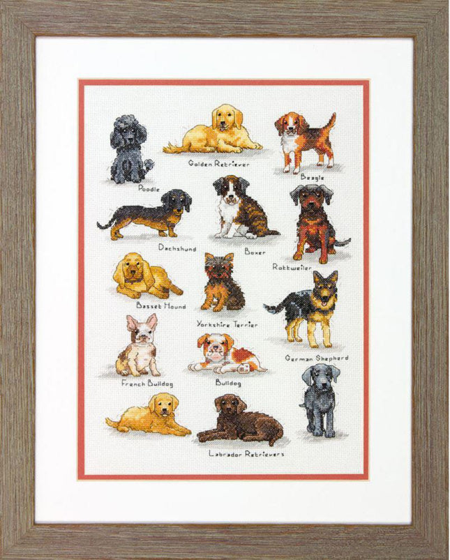 DIY "Dog Sampler" 10.0"x14.0"