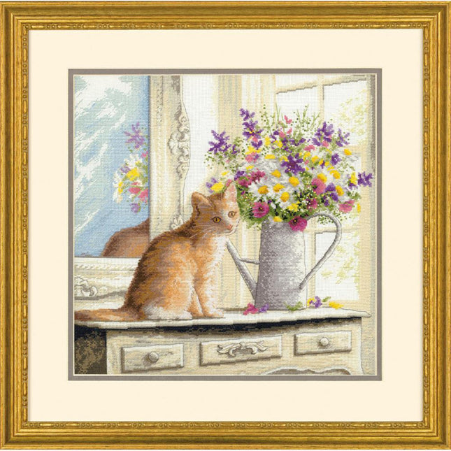 DIY "Kitten in the window" 12.0"x12.0"