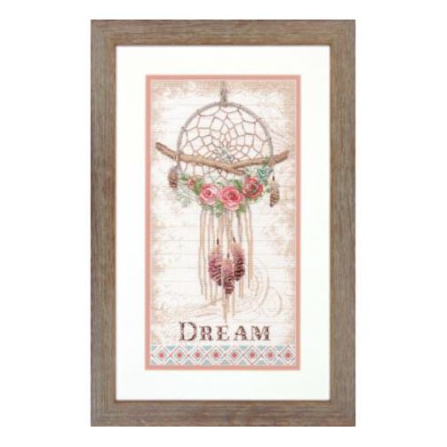 DIY "Floral Dream Catche" 8.0"x15.0"