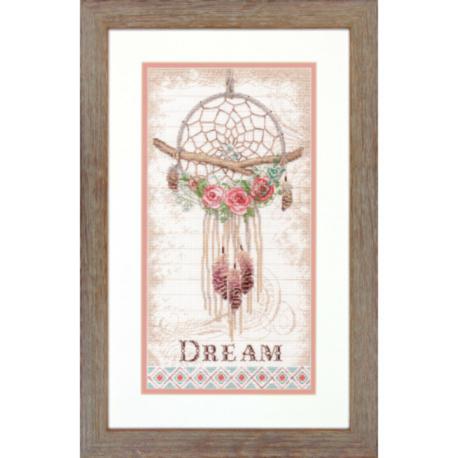 DIY "Floral Dream Catche" 8.0"x15.0"