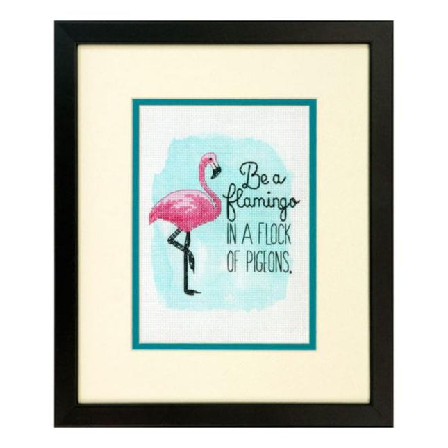 DIY "Be a Flamingo" 5.0"x7.0"