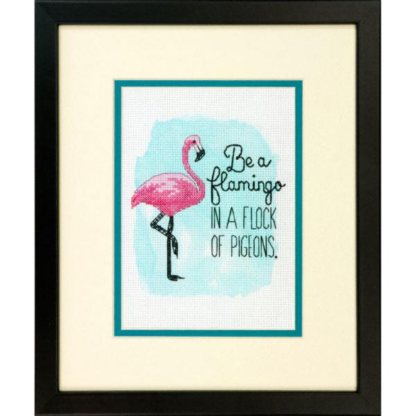 DIY "Be a Flamingo" 5.0"x7.0"