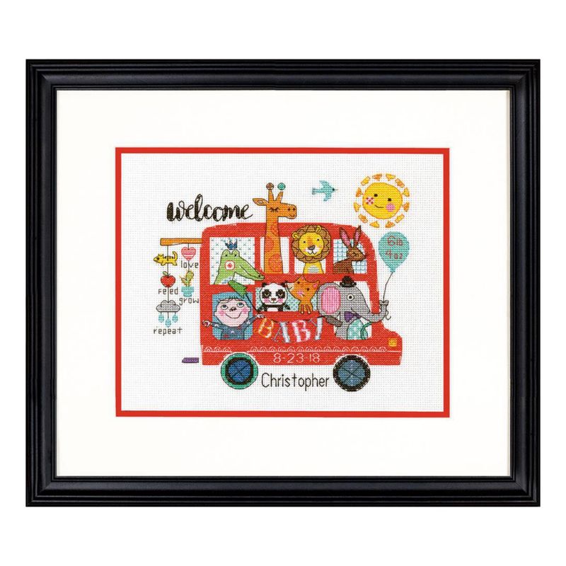 DIY "Baby on board birth record" 10.0"x8.0"