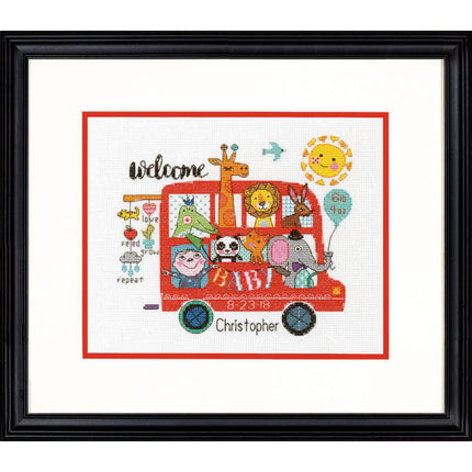 DIY "Baby on board birth record" 10.0"x8.0"