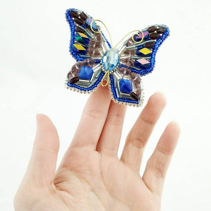 Beadwork kit for creating broоch "Butterfly"