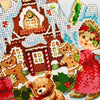 DIY Bead embroidery cushion cover kit "Christmas. Children"