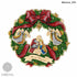DIY Beaded Door Wreath Kit "Merry Christmas" Embroidery on wood, Home decoration