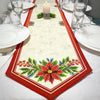 DIY Table Runner kit "Christmas flower", Bead Embroidery Kit, Handmade table runner