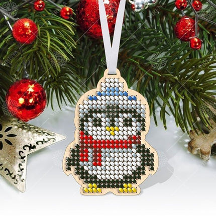 Christmas Bead Embroidery Kit Christmas toys "Santa and friends" Set 5 pcs Christmas tree toys