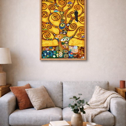 DIY Printed Tapestry Kit ““The Tree of Life”, by Gustav Klimt” Needlepoint Kit