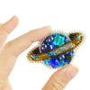 Beadwork kit for creating broоch "Planet"