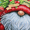 DIY Bead embroidery cushion cover kit "Christmas gnome "
