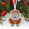 Christmas Bead Embroidery Kit Christmas toys "Santa and friends" Set 5 pcs Christmas tree toys