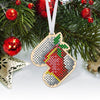 Christmas Bead Embroidery Kit Christmas toys Set 5 pcs Christmas tree toys