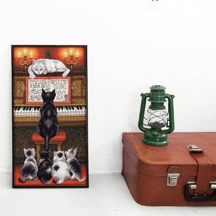 DIY Counted Cross Stitch Kit "Music lesson"